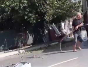 Arnavutköy’de yola sarkan ağacın dallarına çarpan kamyon şoförüne böyle saldırdılar