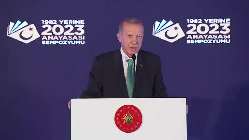 Cumhurbaşkanı Erdoğan, 1982 Yerine 2023 Anayasası Sempozyumu’nda konuştu