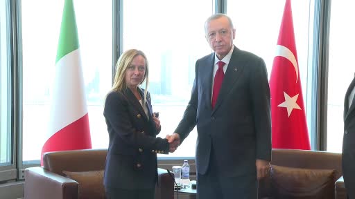 – Cumhurbaşkanı Recep Tayyip Erdoğan, New York’ta İtalya Başbakanı Georgia Meloni ile bir araya geldi
