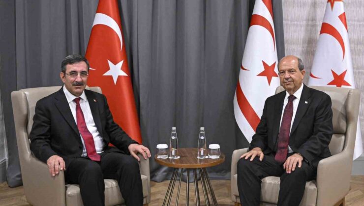 Cumhurbaşkanı Yardımcısı Yılmaz, KKTC Cumhurbaşkanı Tatar ile görüştü