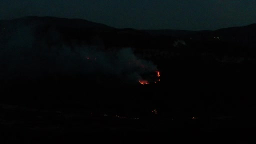 Karabük’te orman yangını böyle görüntülendi