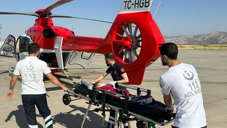 Şırnak’ta ambulans helikopter Demhat bebek için havalandı