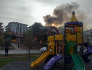 Ankara’da gecekondu yangını paniğe neden oldu