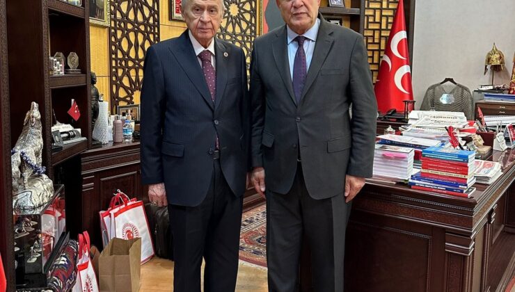 Başkan Pekmezci, MHP lideri Bahçeli’ye ziyarette bulundu