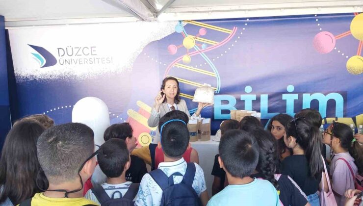 Bilim festivalinde Düzce Üniversitesi’ne yoğun ilgi