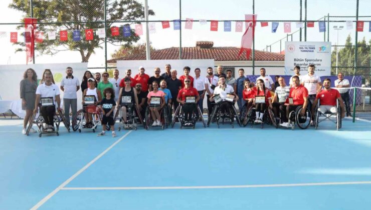 Bodrum’da Tekerlekli Sandalye 100. Yıl Tenis Turnuvası ödül töreni ile son buldu
