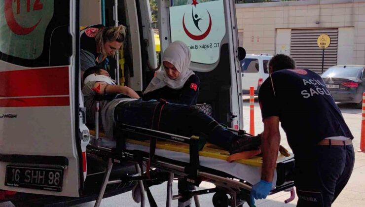 Bursa’da üzerine tomruk düşen şoför ağır yaralandı