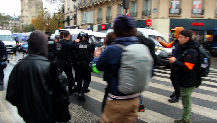 Fransız polisinden Filistin destekçilerine sert müdahale