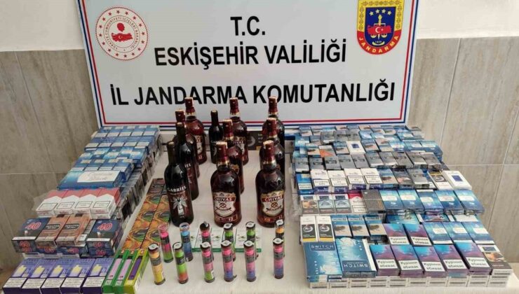 Jandarma tarafından kaçak sigara ve alkol operasyonu düzenlendi