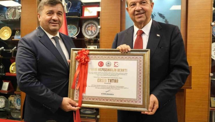 KKTC Cumhurbaşkanı Tatar Giresun’un fahri hemşehrisi oldu
