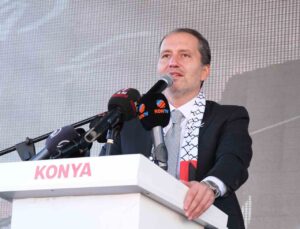 Konya’da ‘Özgür Filistin’ mitingi düzenlendi