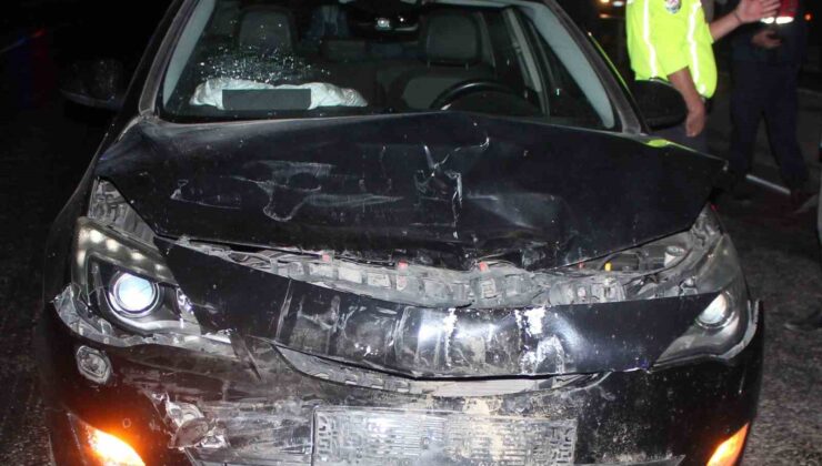 Manisa’da 2 otomobil çarpıştı: 1 yaralı