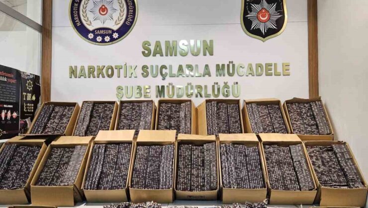 Samsun’da 160 bin 420 kapsül sentetik ecza ele geçirildi: 1 gözaltı