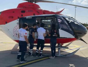 Şırnak’ta ambulans helikopter 8 aylık Berfin için havalandı