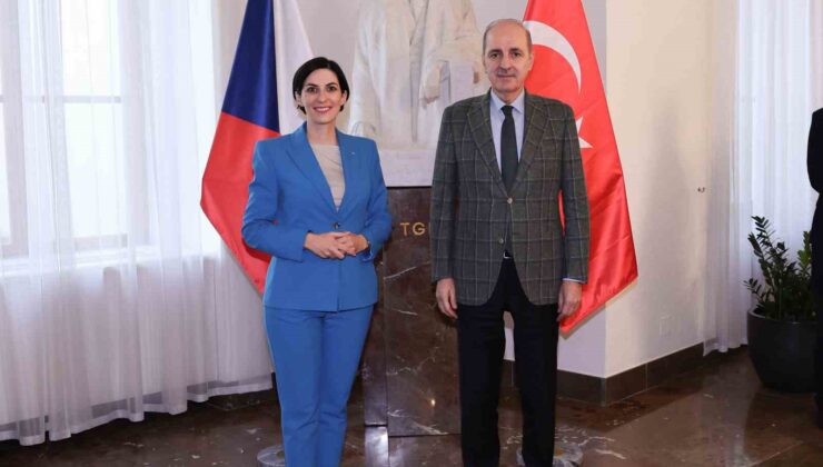 TBMM Başkanı Kurtulmuş, Çekya Temsilciler Meclisi Başkanı Adamova ile görüştü