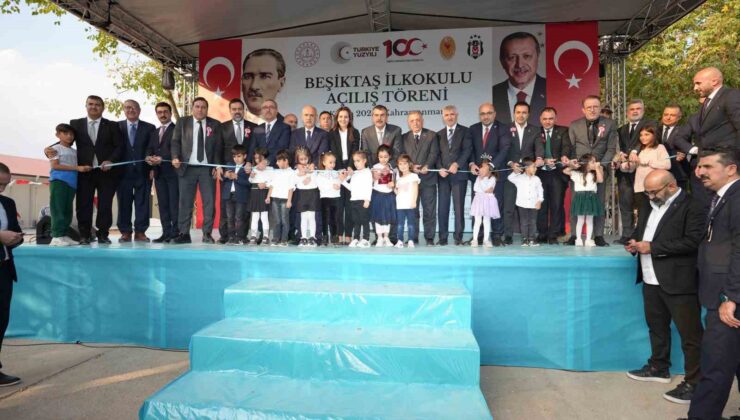Ahmet Nur Çebi, Pazarcık Beşiktaş İlkokulu açılışına katıldı