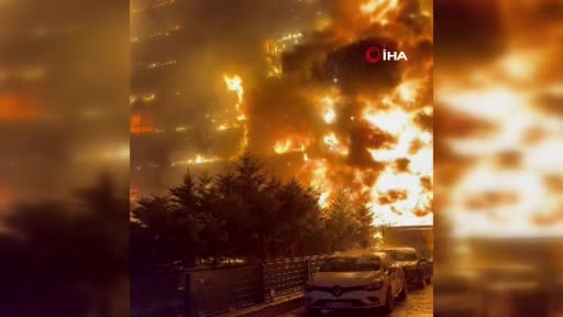 Bursa’da iş merkezinde yangın paniği: Hem kaydetti, hem dua etti
