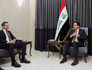 Enerji ve Tabii Kaynaklar Bakanı Bayraktar, Irak Temsilciler Meclisi Başkanvekili Mendelavi ile bir araya geldi