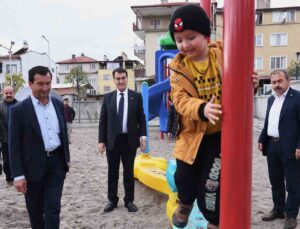Harmancık ilçesinin ilk parkı Osmangazi Belediyesi’nden