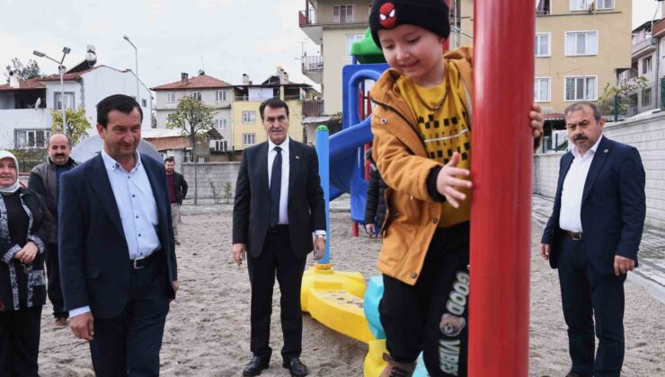 Harmancık ilçesinin ilk parkı Osmangazi Belediyesi’nden