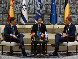 İspanya Başbakanı Sanchez ve Belçika Başbakanı De Croo, İsrail Cumhurbaşkanı Herzog ile görüştü