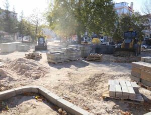 Karaman’da Alparslan Türkeş Parkı’nda çalışmalar sürüyor