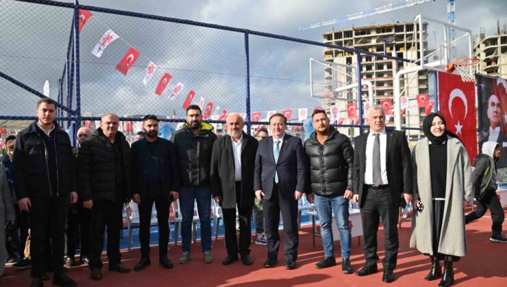 Maltepe mahallesi semt spor sahası açıldı