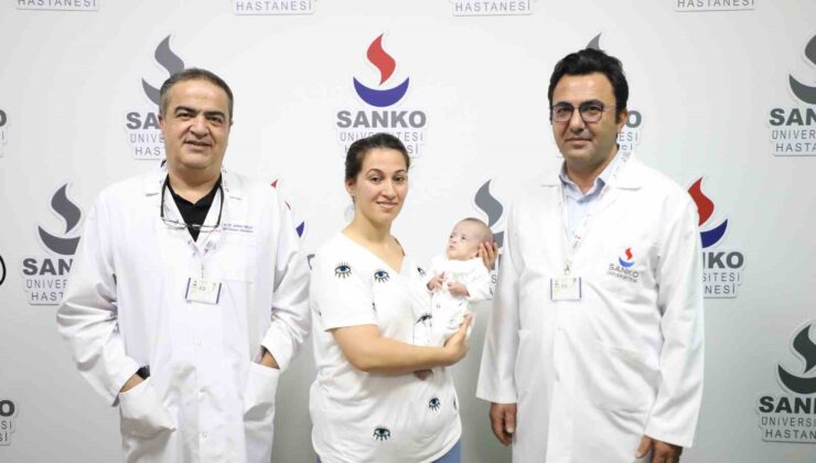 SANKO Üniversitesi Hastanesi’nde bebeğe kalp ameliyatı yapıldı