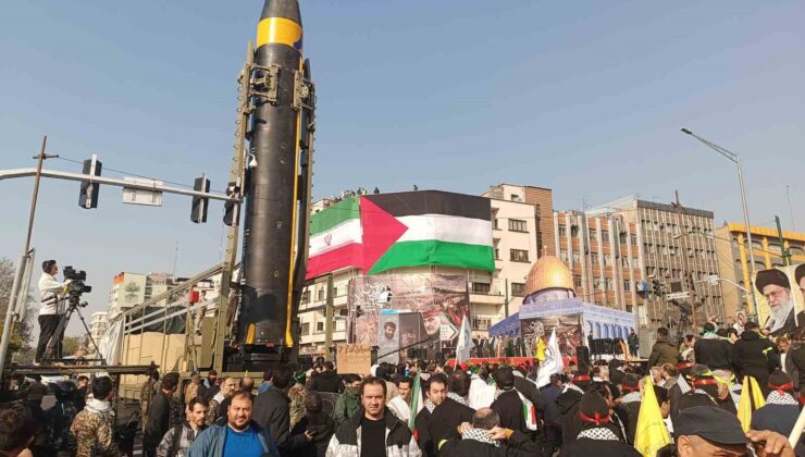 Tahran’da Filistin’e destek amacıyla “Fetih Yürüyüşü” düzenlendi