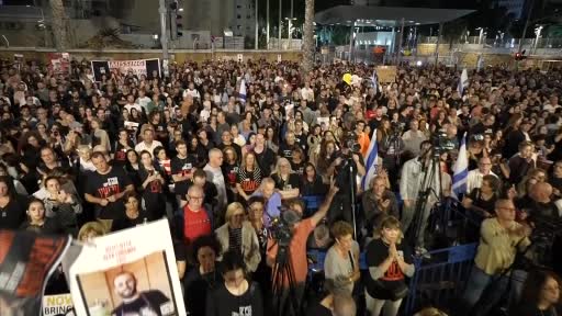 Tel Aviv’de esir protestoları sürüyor