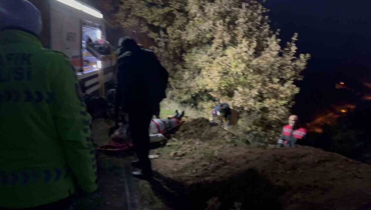 Tunceli’de otomobil uçuruma yuvarlandı: 2 yaralı