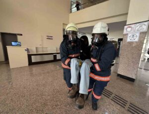 Yüksekova Devlet Hastanesinde deprem tatbikatı