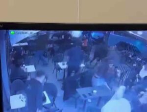 Adana’da Starbucks’a yapılan silahlı saldırının güvenlik kamera görüntüleri ortaya çıktı