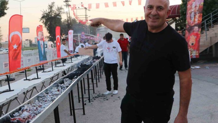 Adanalı kebapçı İstanbul’da 34 metrelik kebap yapacak