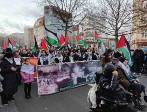 Almanya’da yılbaşı öncesi Filistin’e destek gösterisi