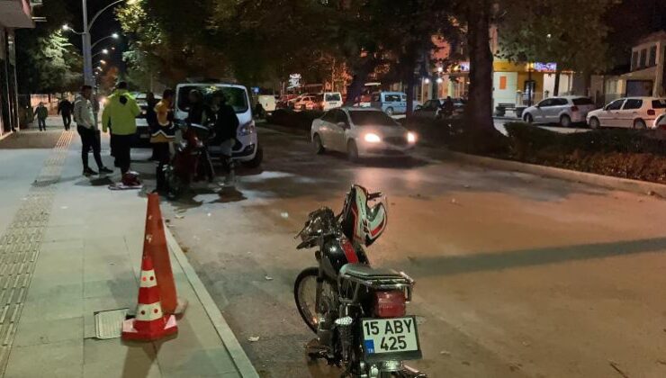 Burdur’da motosikletler çarpıştı: 1 yaralı