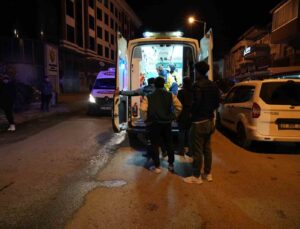 Edirne’de yayaya çarpmamak için manevra yapan motokurye yaralandı