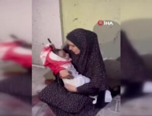 Filistinli kadının, tüp bebekle dünyaya getirdiği oğluna vedası yürek yaktı