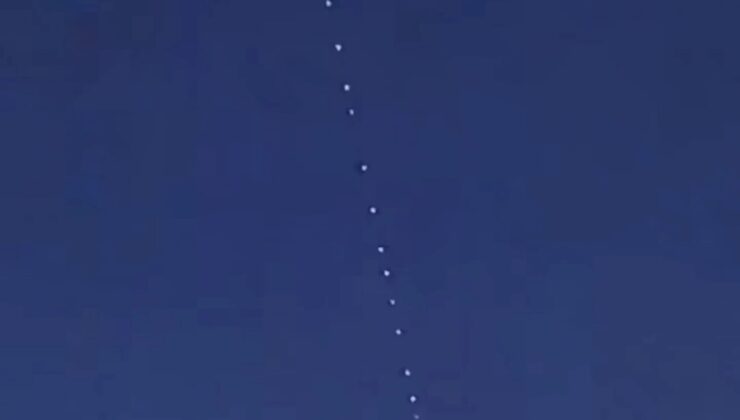 İstanbul semalarında Starlink uyduları görüldü