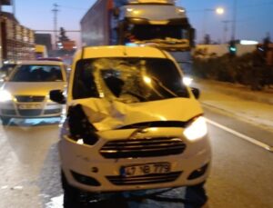 Mardin’de trafik kazası: 1 ağır yaralı