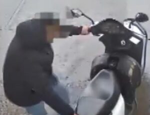 Motosiklet hırsızı 200 saatlik izlemeyle yakalandı