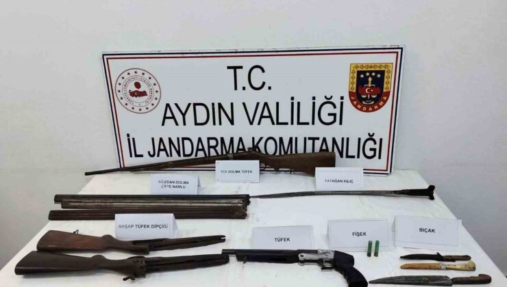 Osmanlı dönemine ait tüfek ve kılıç ele geçirildi