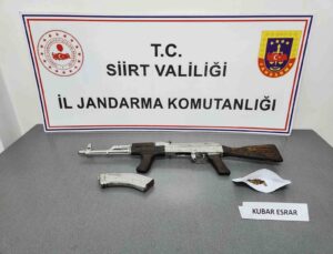 Siirt’te bir iş yerinde silah ve uyuşturucu ele geçirildi: 2 gözaltı