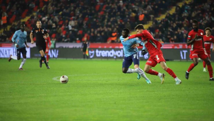 Trendyol Süper Lig: Gaziantep FK: 1 – Adana Demirspor: 0 (İlk yarı)