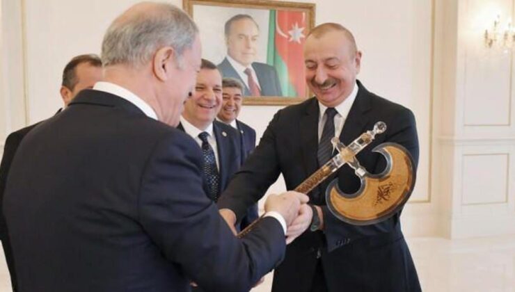 Aliyev Akar’ı kabul etti! Ermenistan’a açık uyarı!