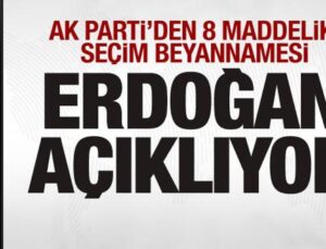 Cumhrubaşkanı Erdoğan AK Parti Seçim Beyannamesi’ni açıklıyor