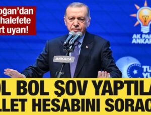 Cumhurbaşkanı Erdoğan’dan muhalefete reaksiyon: Bol bol gösteri yaptılar!