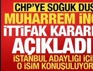 Muharrem İnce’den CHP’ye soğuk duş! Seçim kararını duyurdu, İstanbul için o isim ön planda
