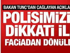 Bakan Tunç’tan Çağlayan açıklaması: 34 gözaltı var!