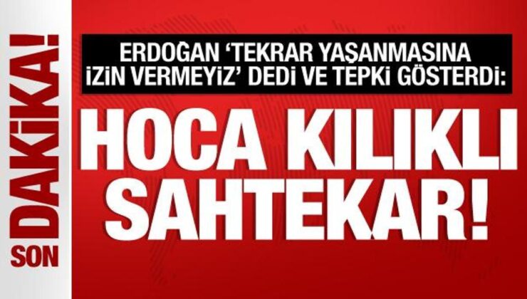 Cumhurbaşkanı Erdoğan’dan FETÖ elebaşına reaksiyon: Hoca kılıklı sahtekar!